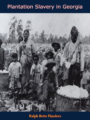 cover image of Plantation Slavery in Georgia